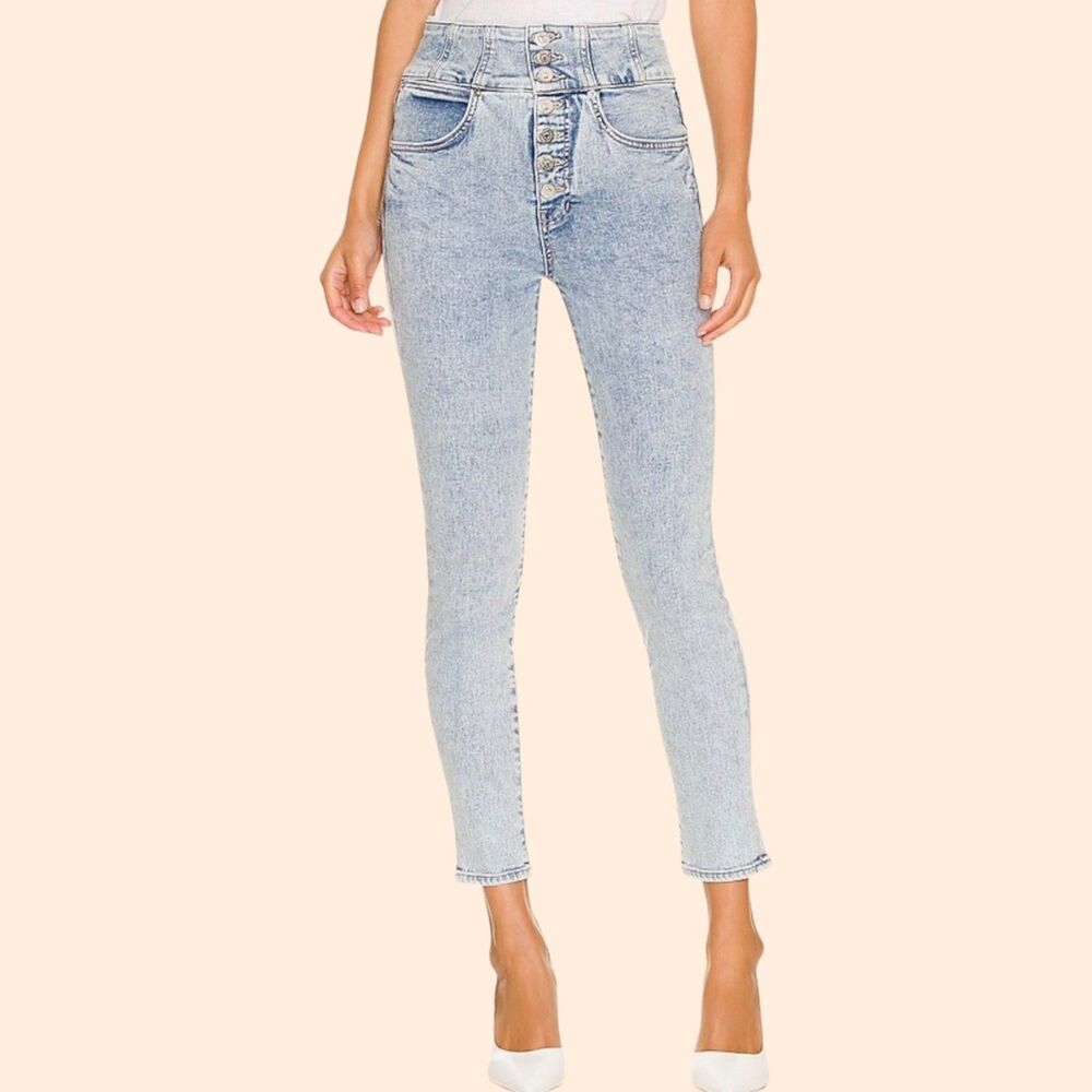 Veronica Beard Light Wash Skinny Jeans